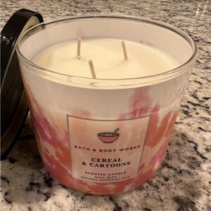 Bath & Body Works: 14.5 oz 3-Wick Candle: Cereal & Cartoons